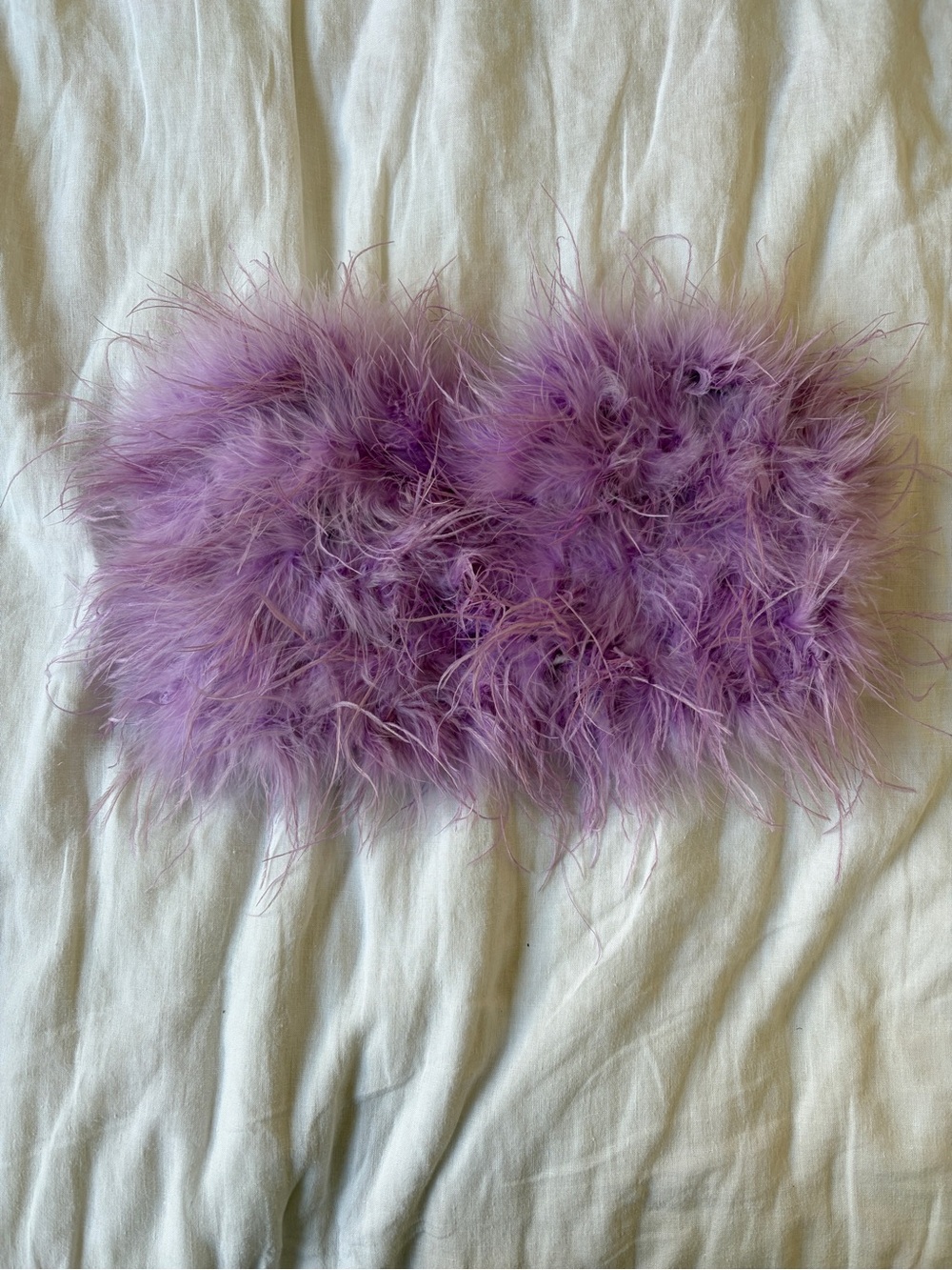 12th Tribe Purple Feather Tube Top